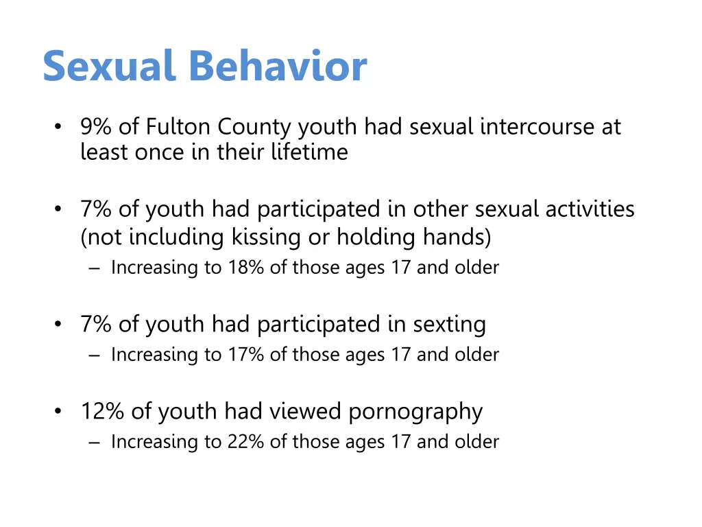 sexual behavior