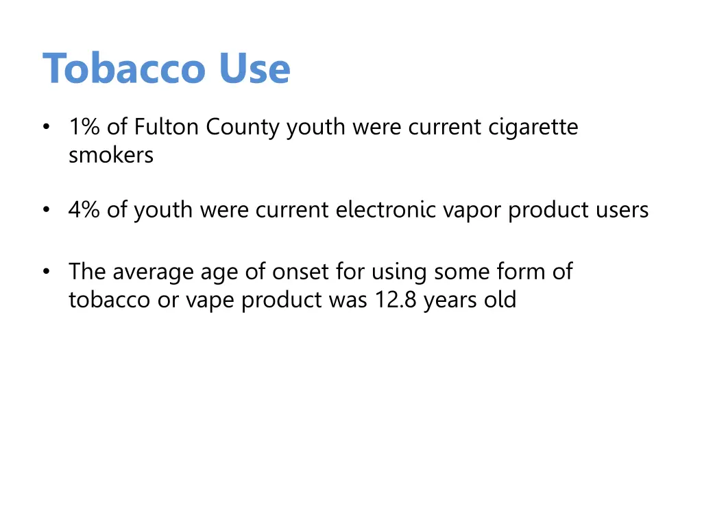 tobacco use