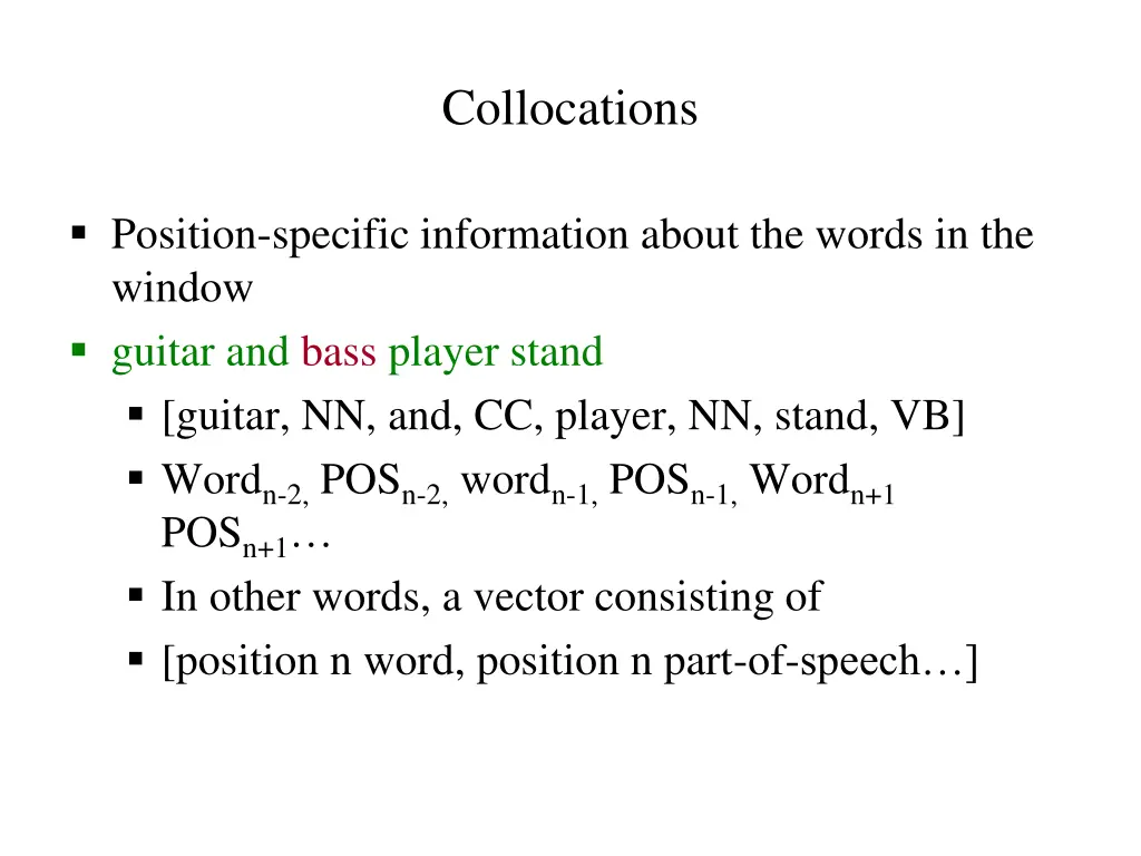 collocations