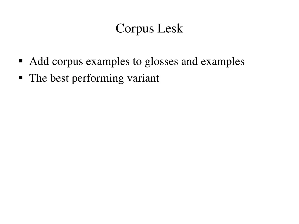 corpus lesk