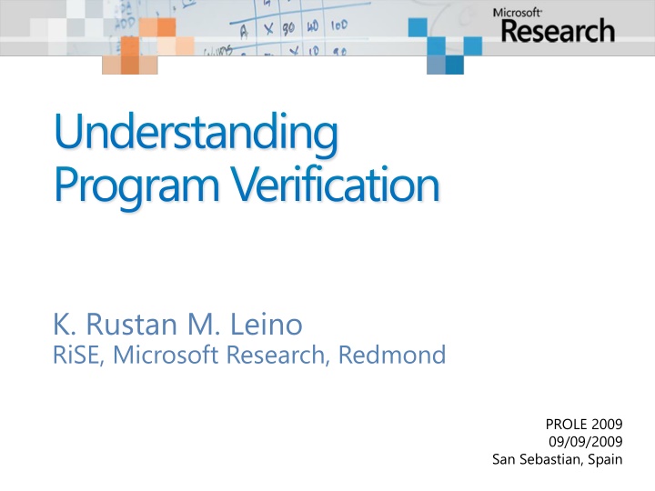 understanding program verification