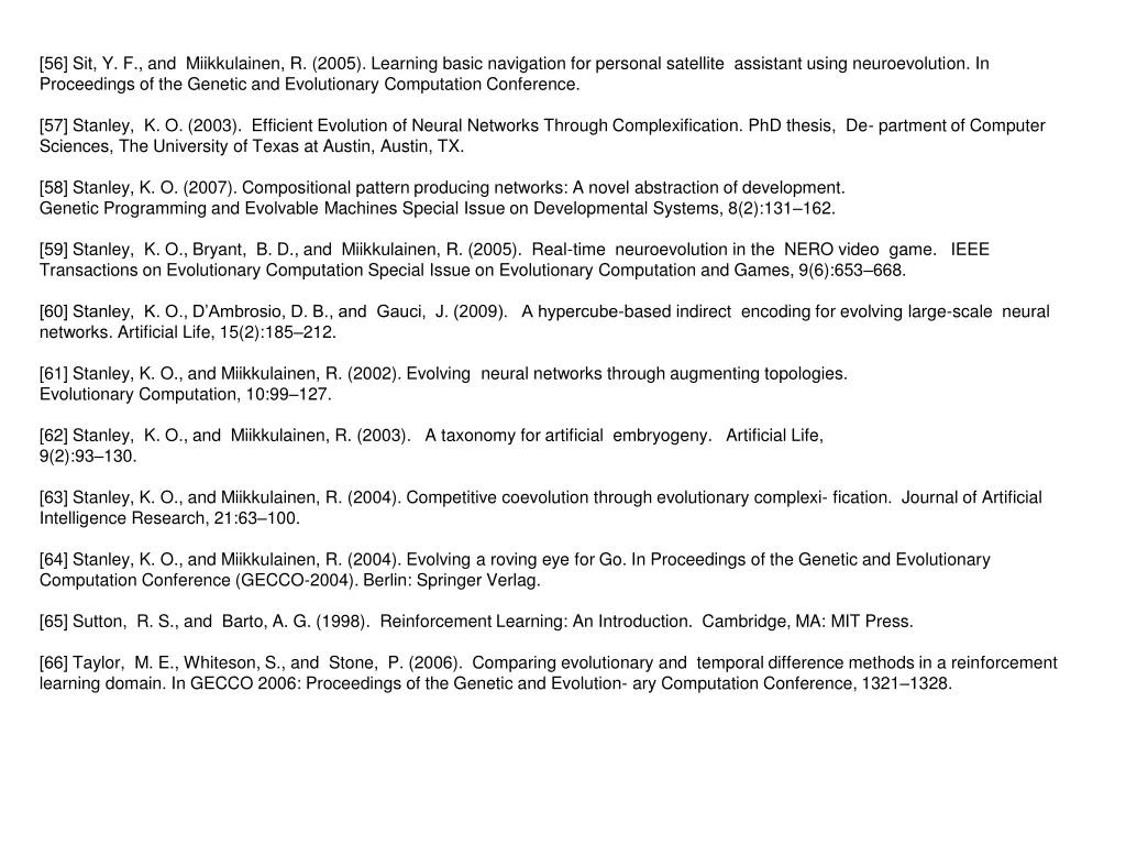 56 sit y f and miikkulainen r 2005 learning basic