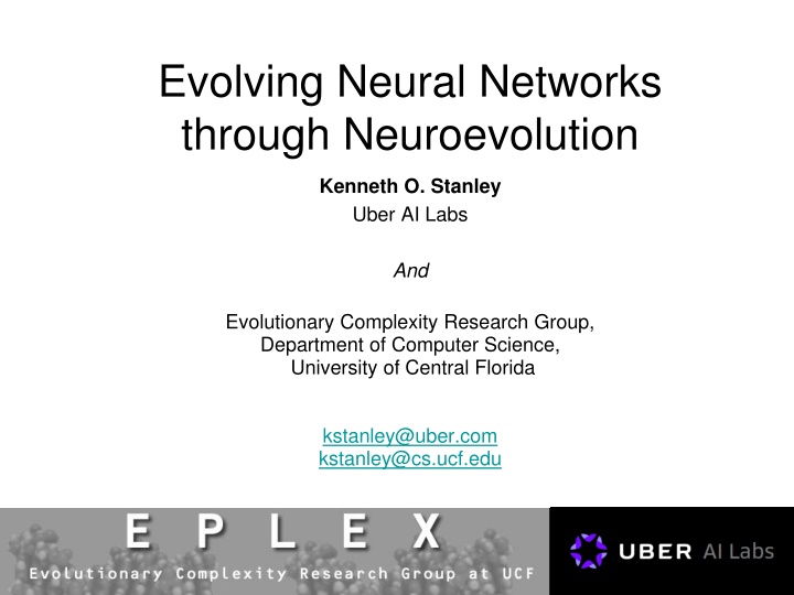 evolving neural networks through neuroevolution