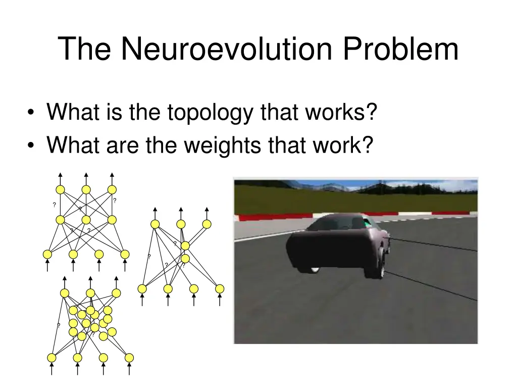 the neuroevolution problem