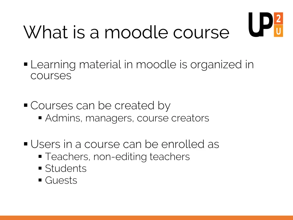 what is a moodle course