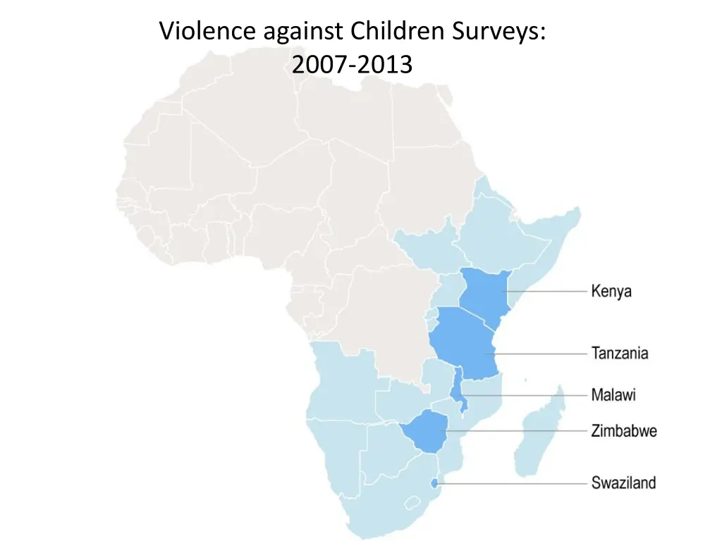 violence against children surveys 2007 2013