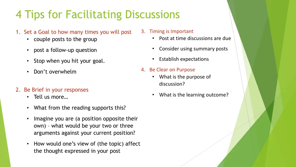 4 tips for facilitating discussions