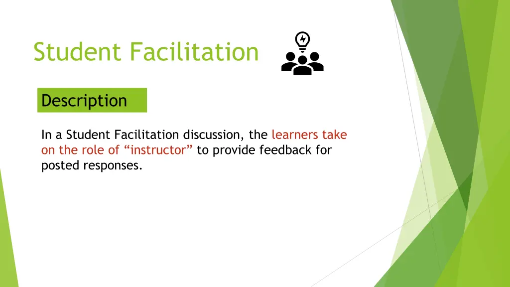 student facilitation