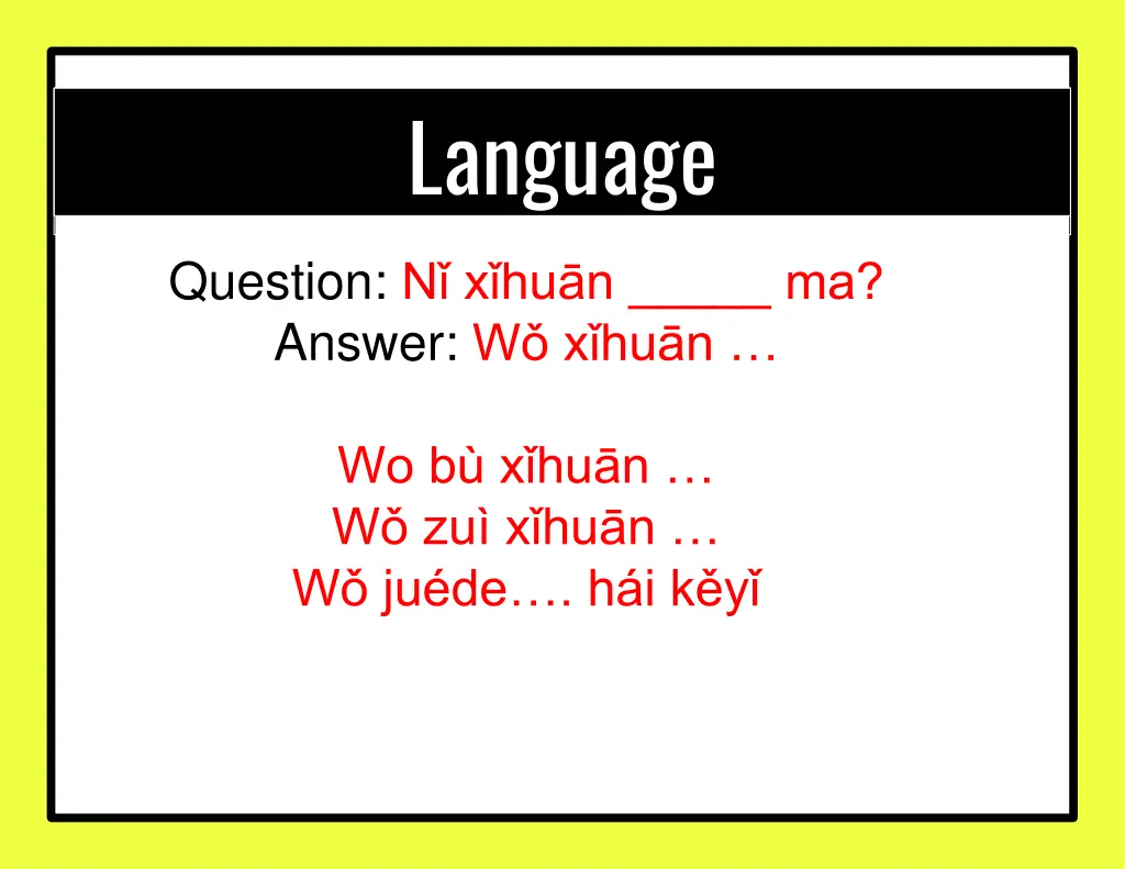 language