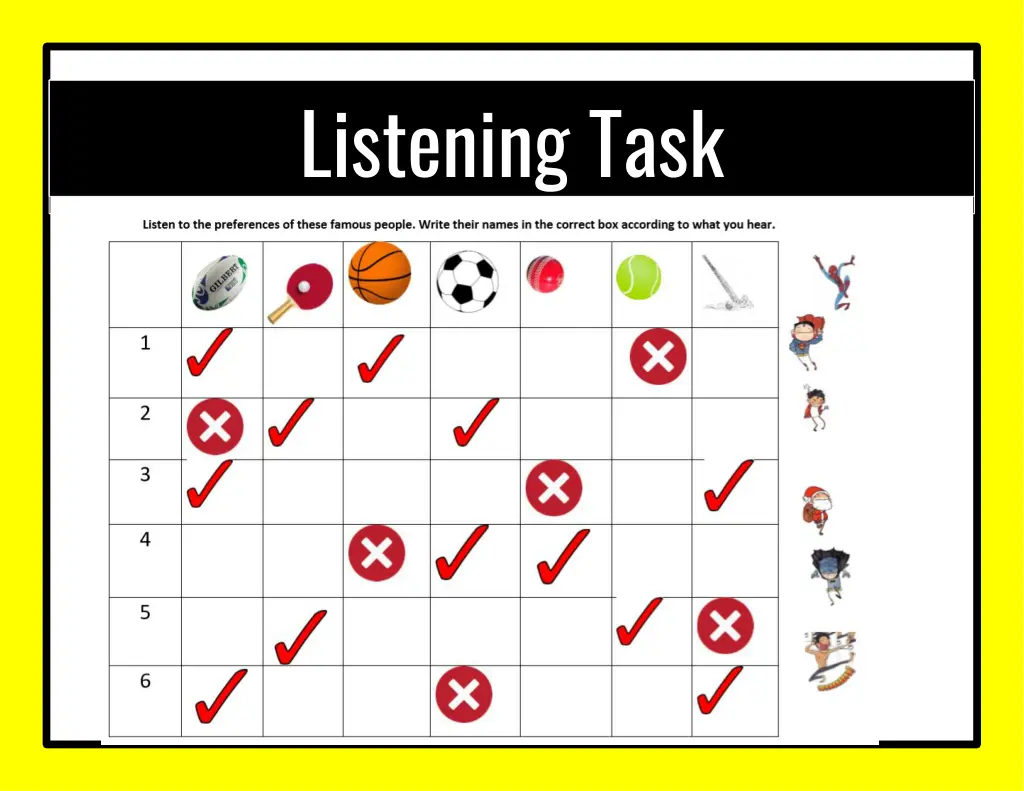 listening task