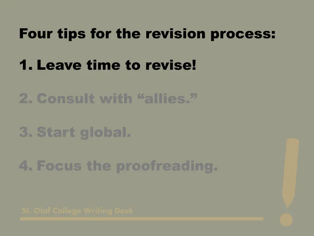 four tips for the revision process 1