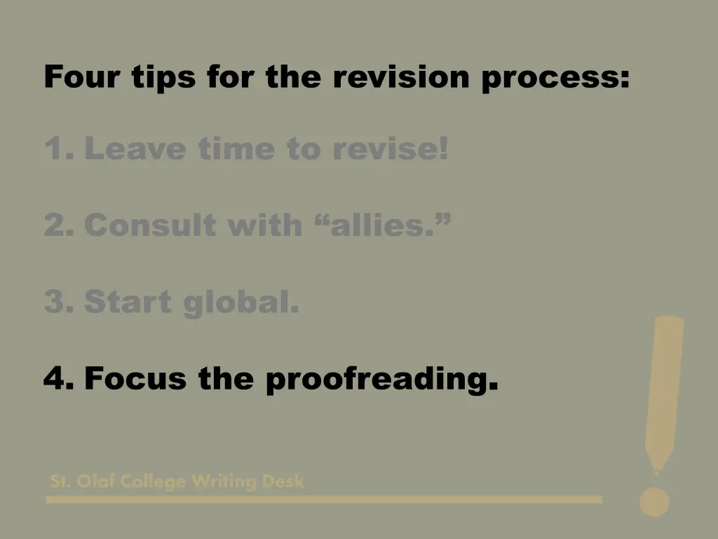 four tips for the revision process 4