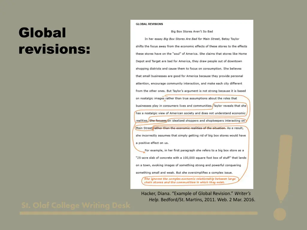 global revisions