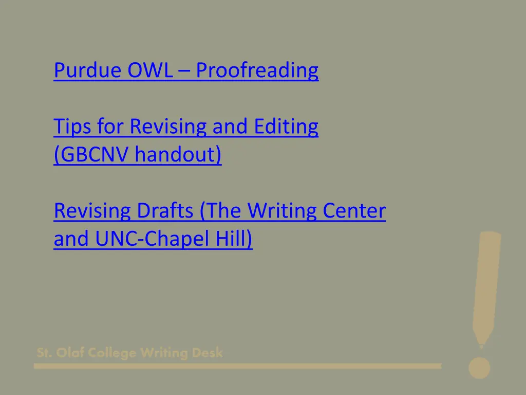 purdue owl proofreading