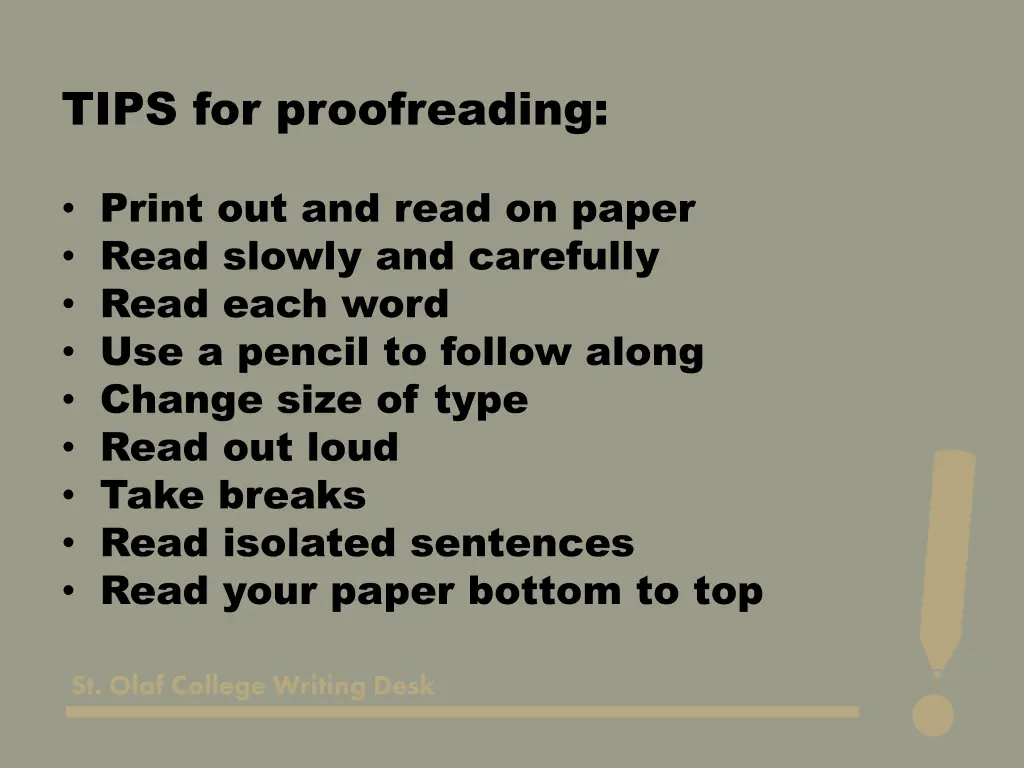 tips for proofreading