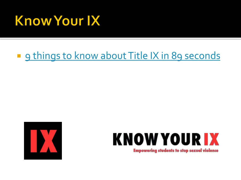 9 things to know about title ix in 89 seconds