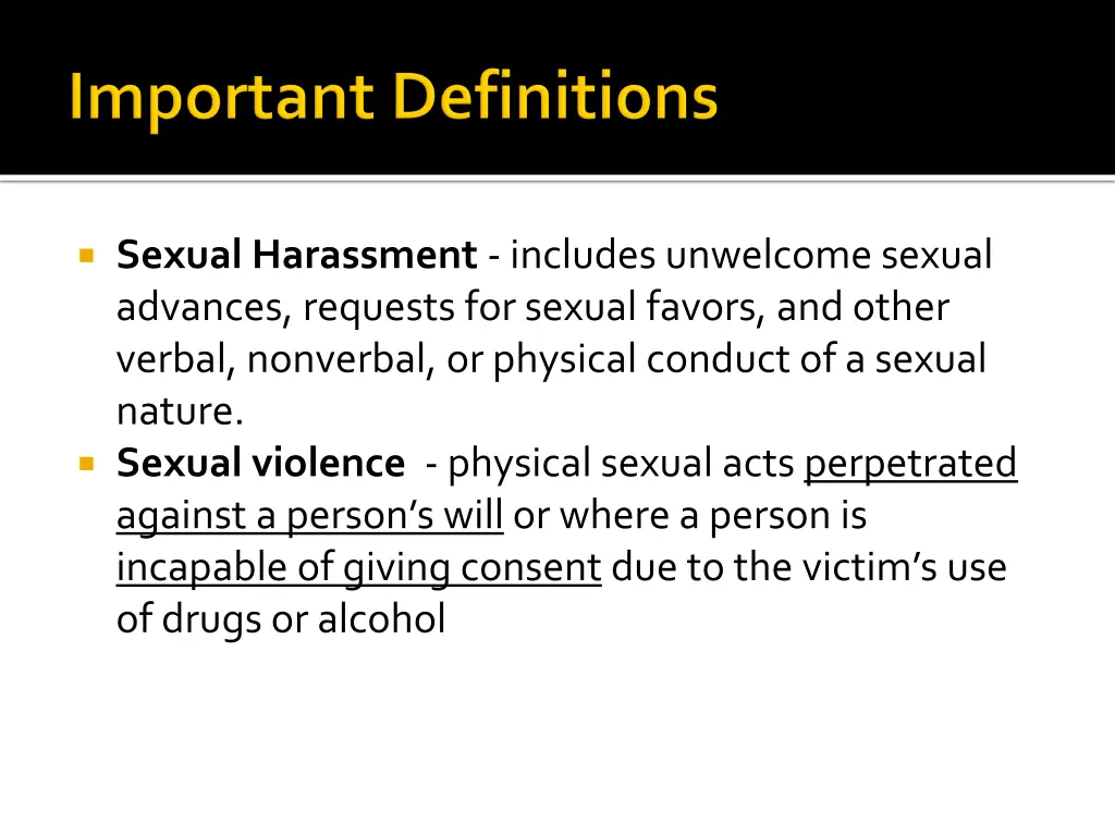 sexual harassment includes unwelcome sexual