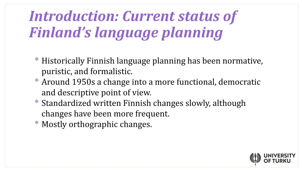 introduction current status of finland s language