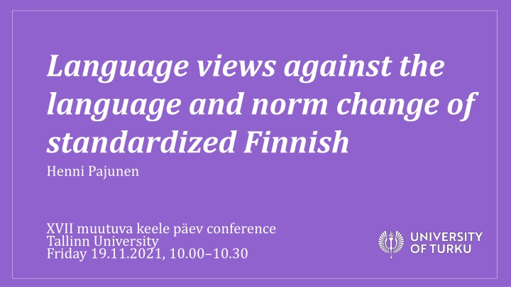 language views against the language and norm