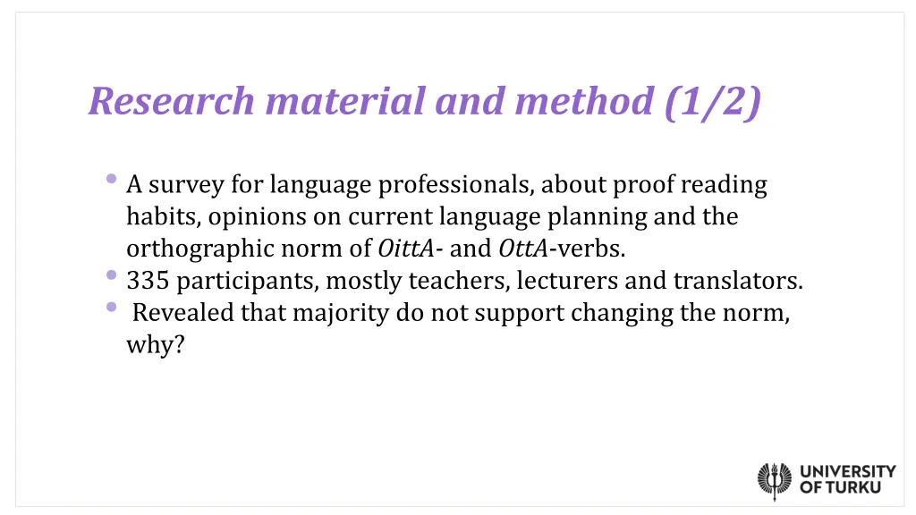 research material and method 1 2