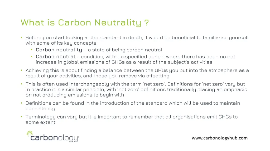 what is carbon neutrality