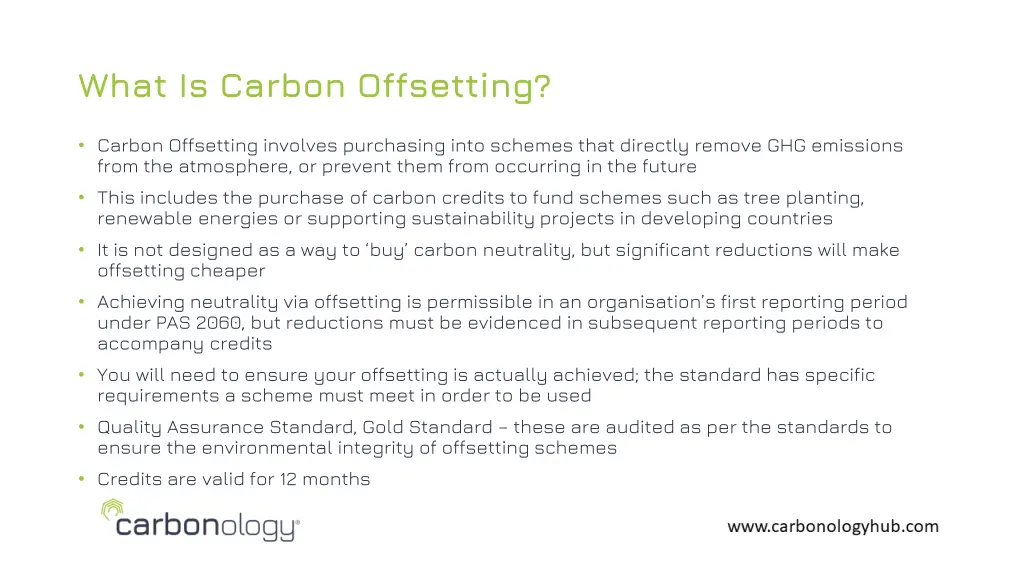 what is carbon offsetting