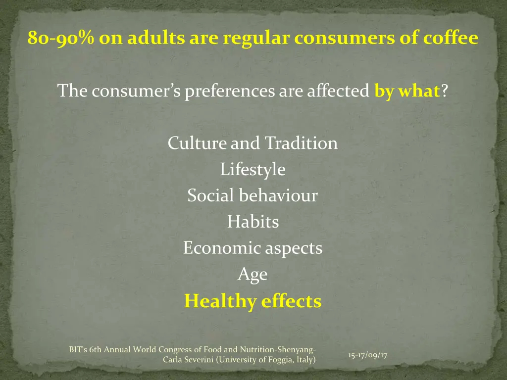 80 90 on adults are regular consumers of coffee