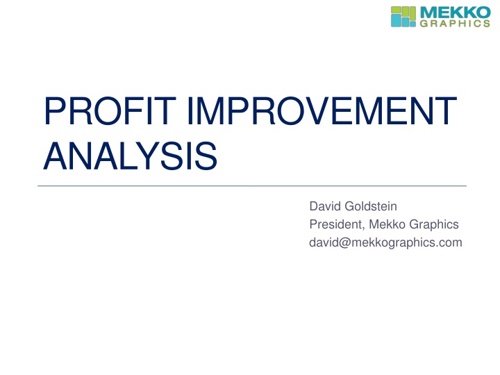 profit improvement analysis