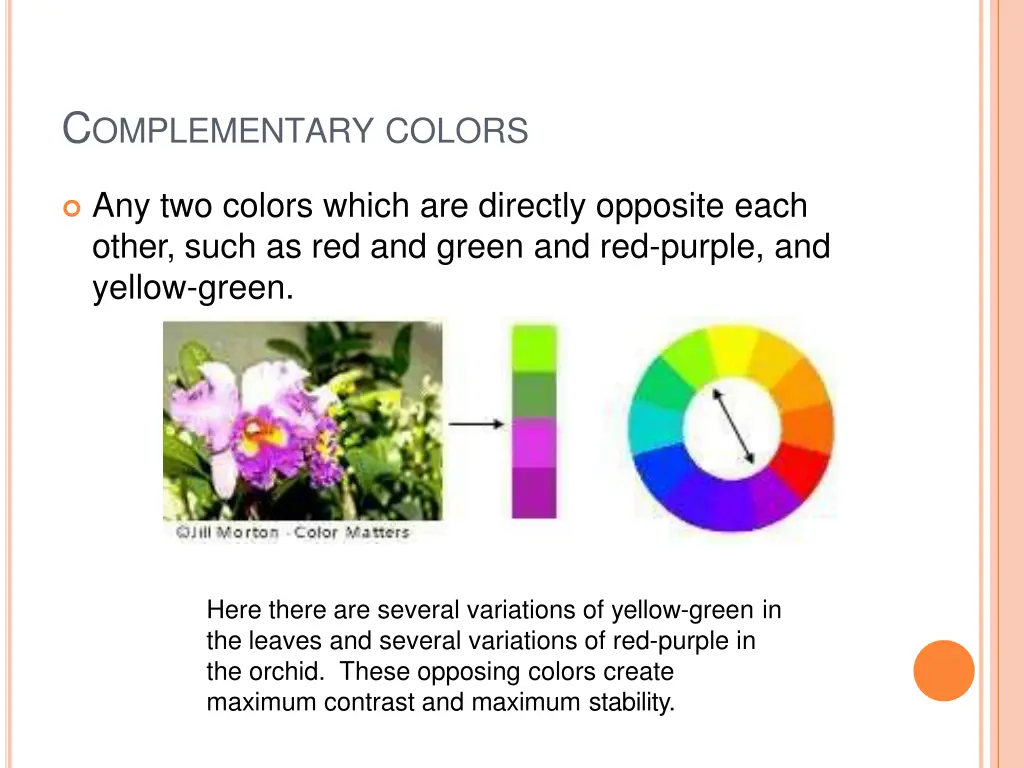 c omplementary colors