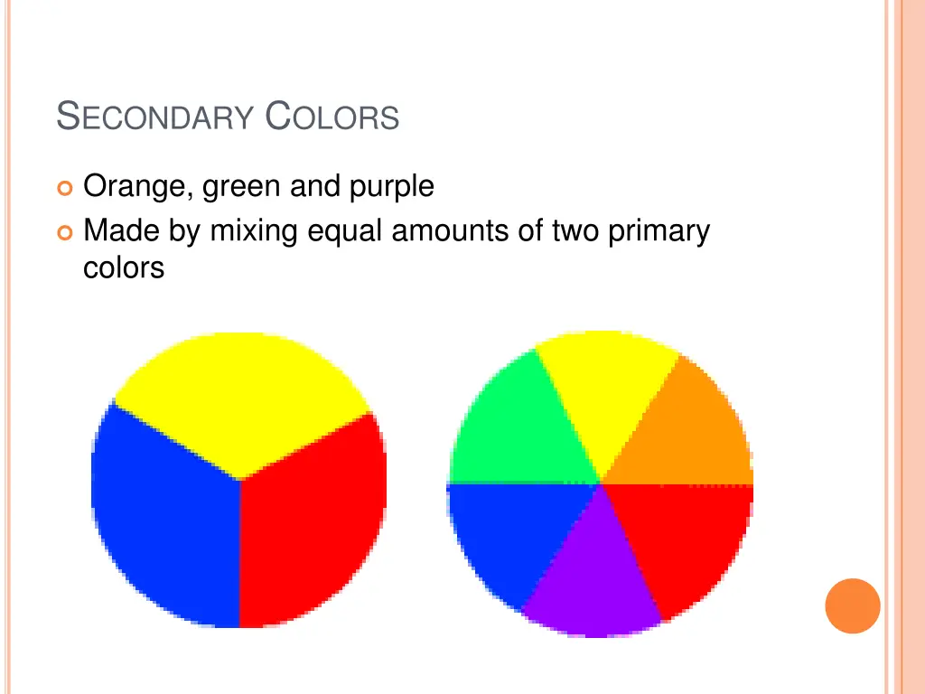 s econdary c olors