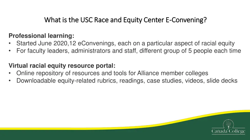 what is the usc race and equity center e what