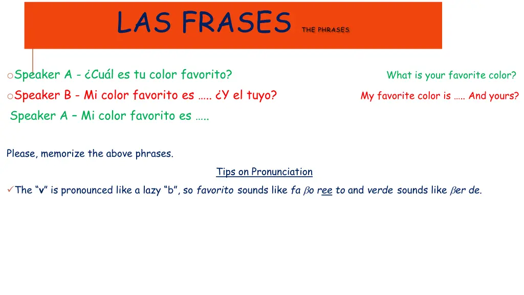 las frases the phrases