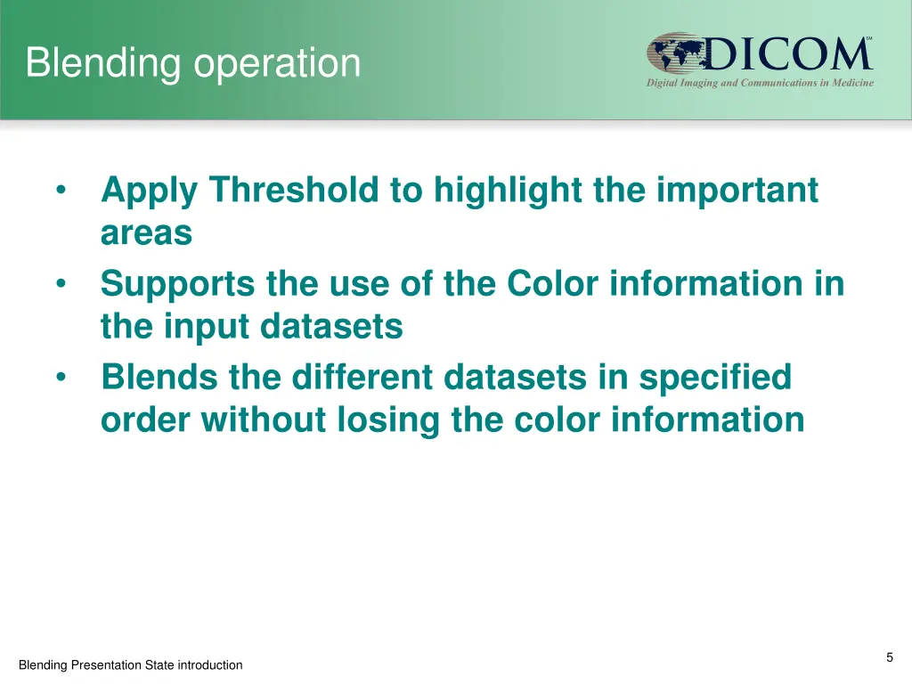 blending operation