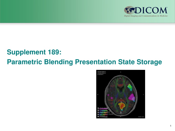 supplement 189 parametric blending presentation