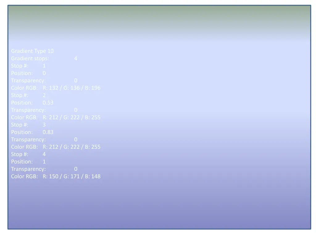 gradient type 10 gradient stops stop position