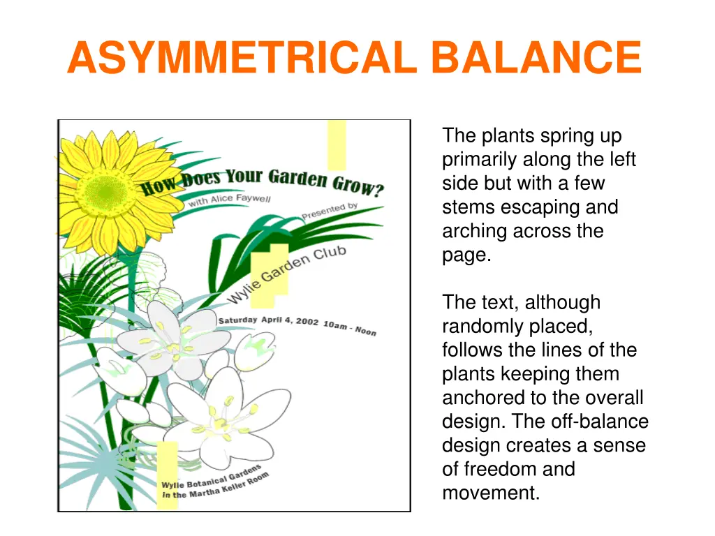 asymmetrical balance