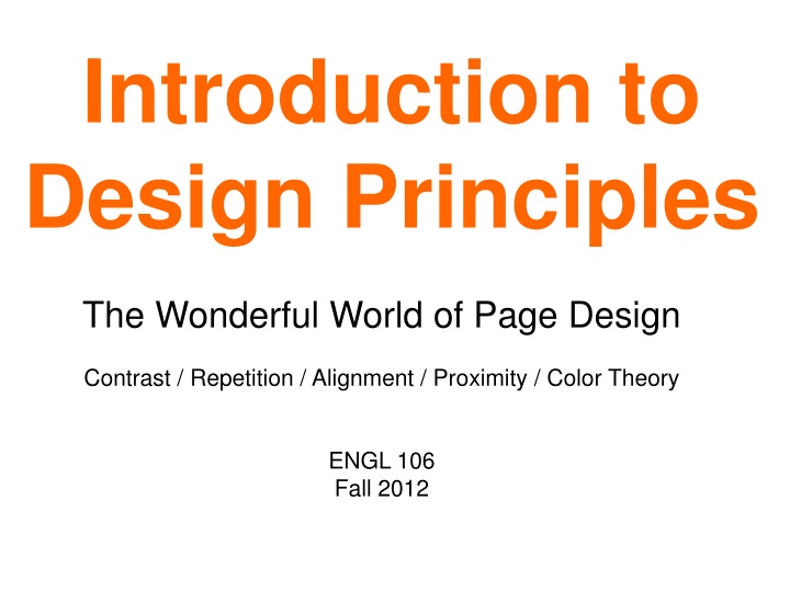 introduction to design principles