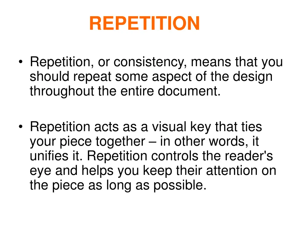 repetition