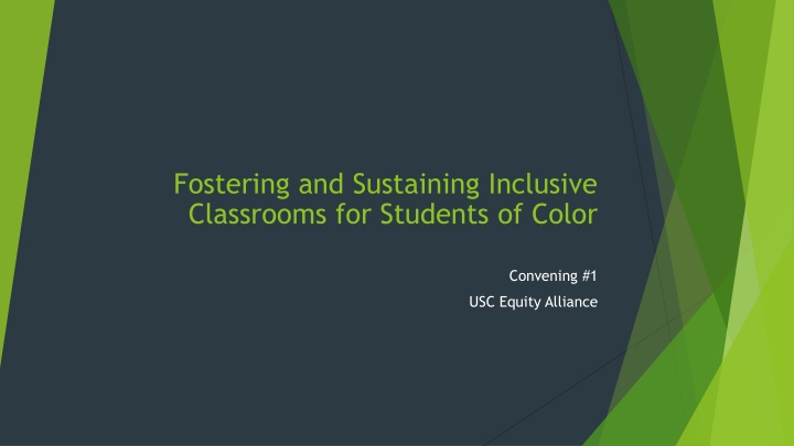 fostering and sustaining inclusive classrooms