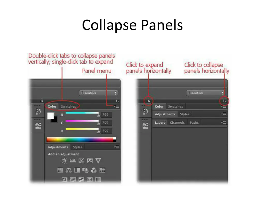 collapse panels