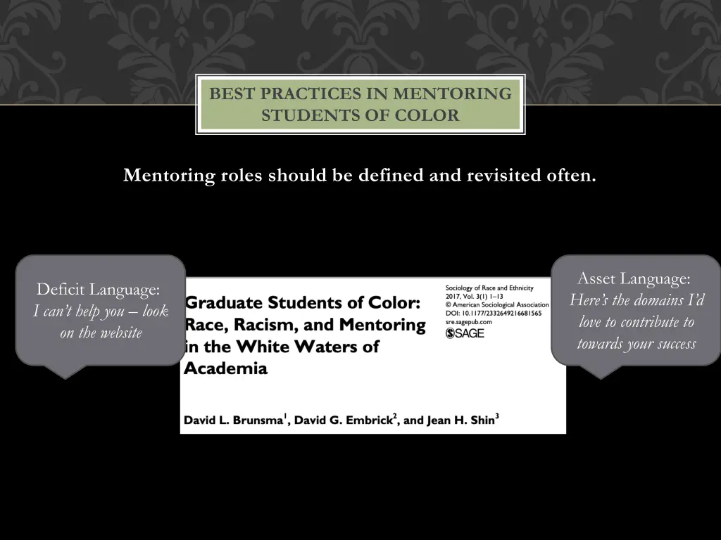 best practices in mentoring students of color 3