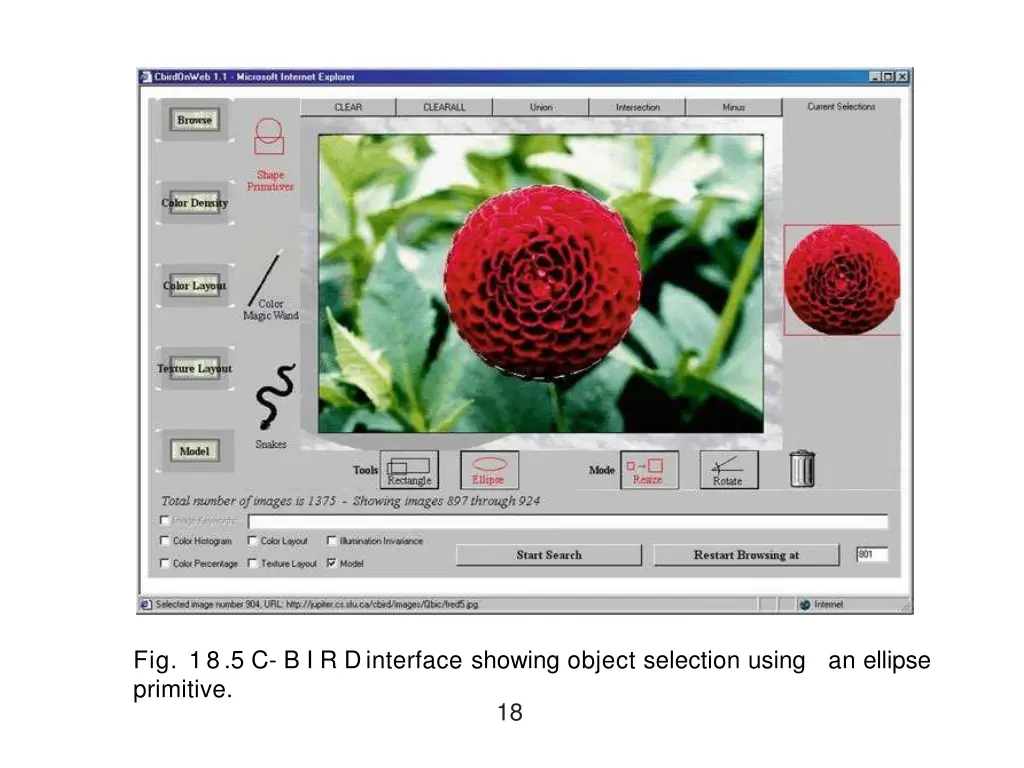 fig 18 5 c b i r dinterface showing object