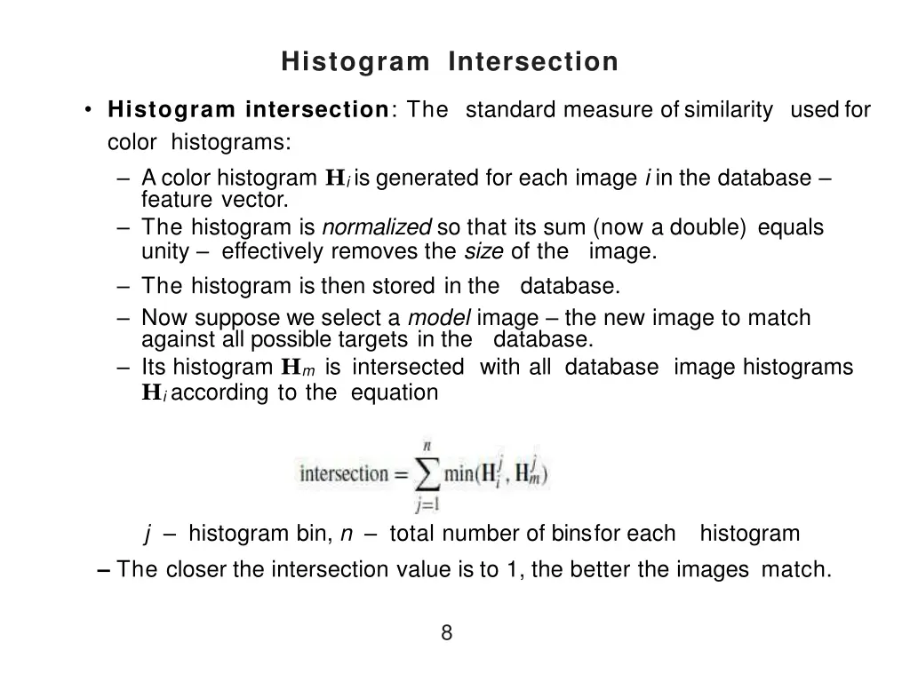 histogram intersection