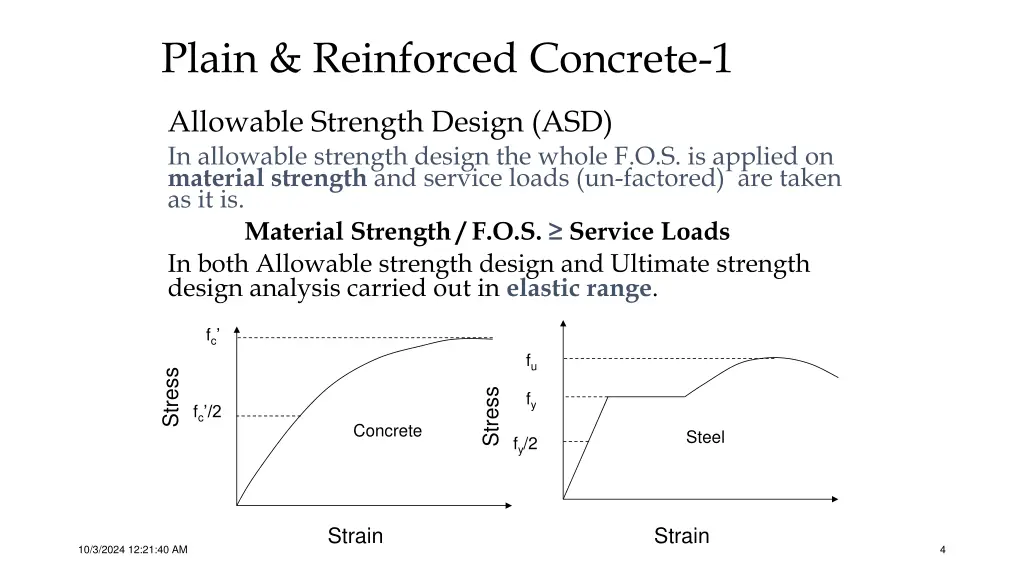 plain reinforced concrete 1 2