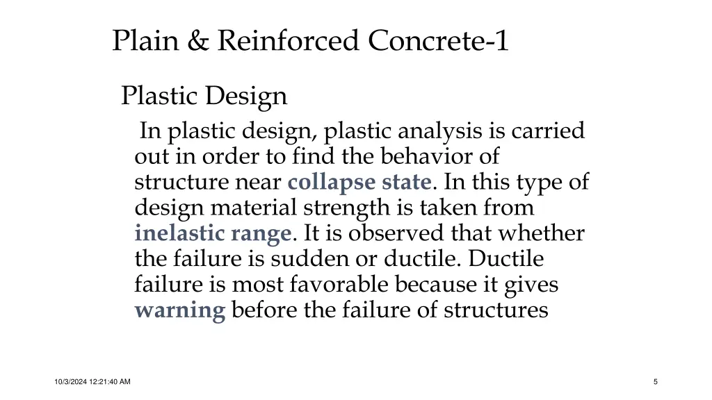 plain reinforced concrete 1 3