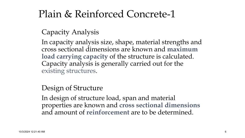 plain reinforced concrete 1 4