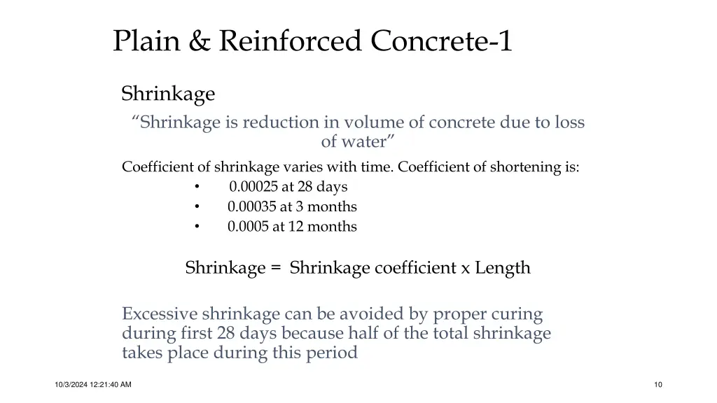 plain reinforced concrete 1 8