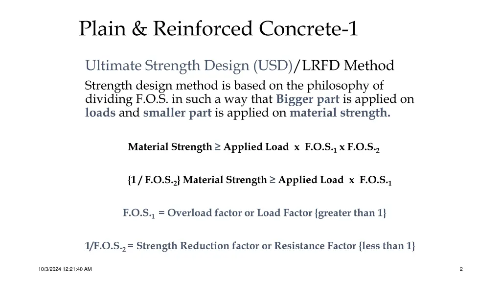 plain reinforced concrete 1