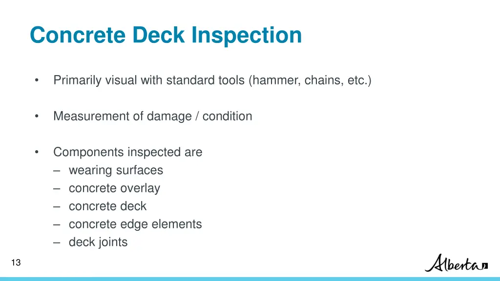 concrete deck inspection