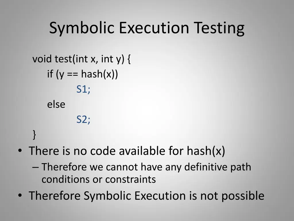 symbolic execution testing 1